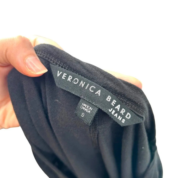 Veronica Beard Cindy V Neck High Low Tee In Black Size Small - Picture 7 of 9